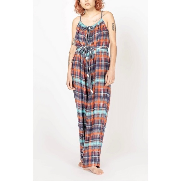 Ace & Jig Multicolor Plaid Jumpsuit - Picture 3 of 6